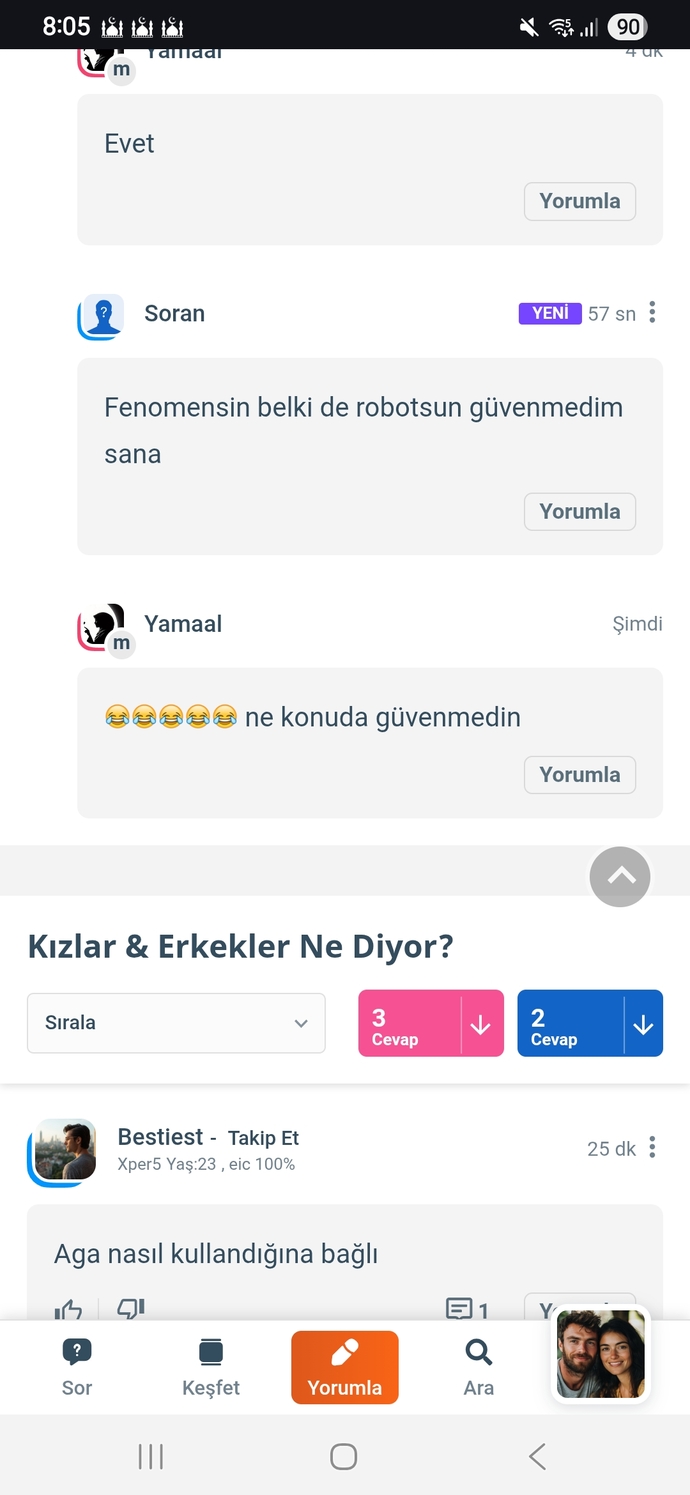 Robot havası mı var bende ikinci defa diyen oldu 😂😂?