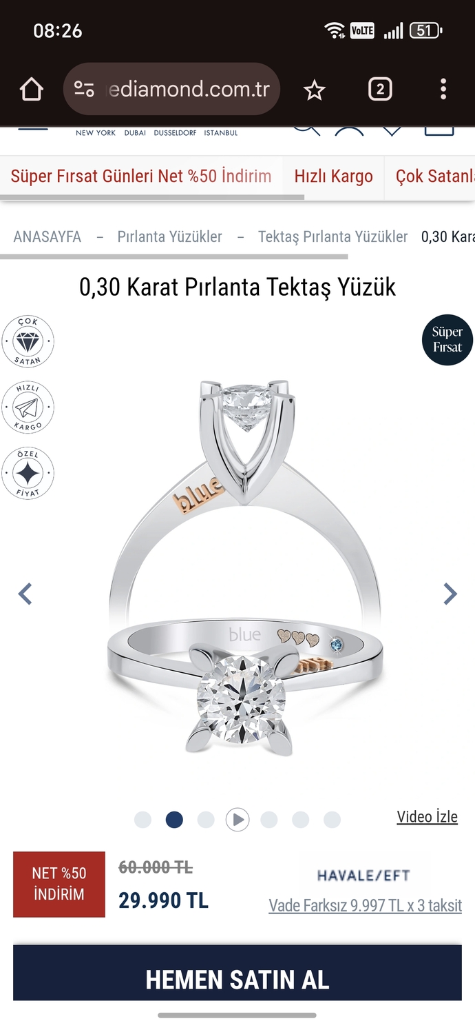 0,30 karat pırlanta evlilik teklifi için yeterli olur mu?