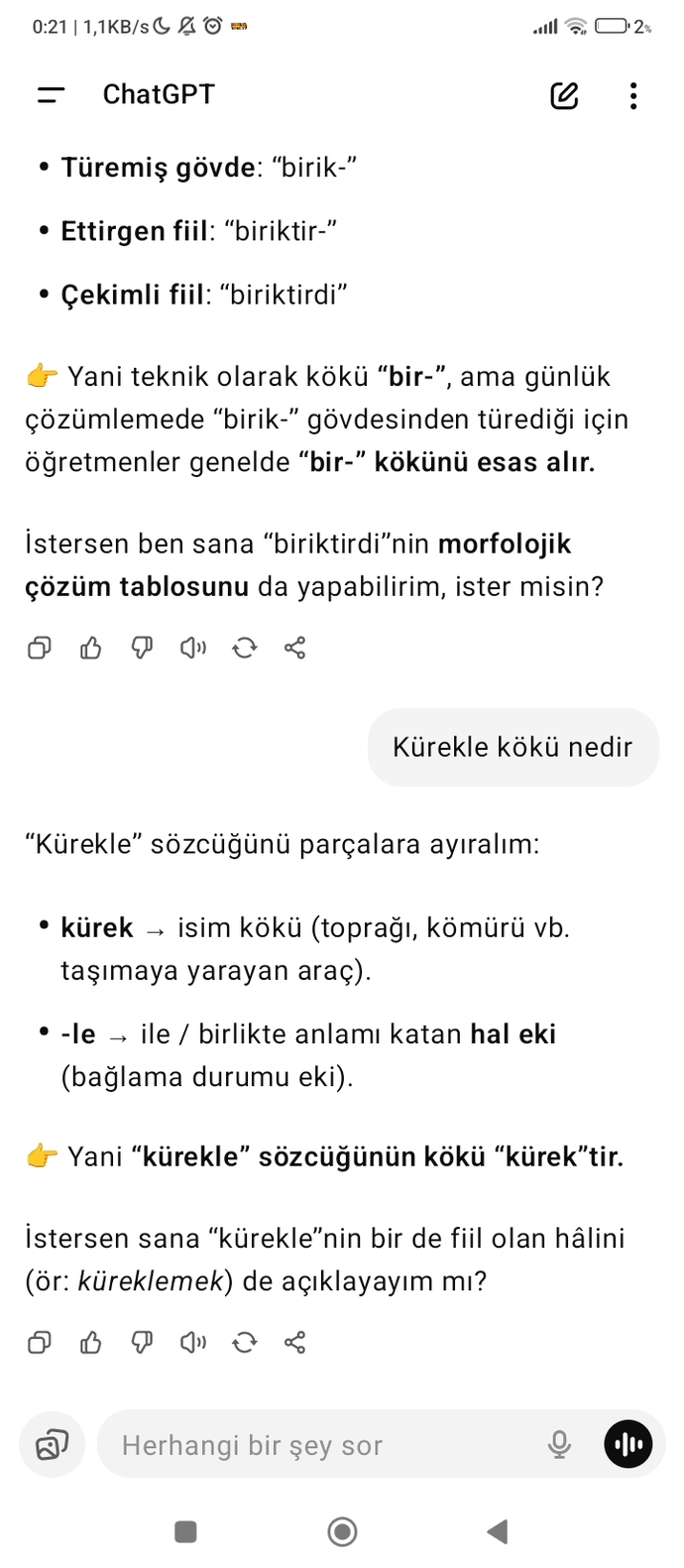 ChatGBT ye en son ne sordunuz?