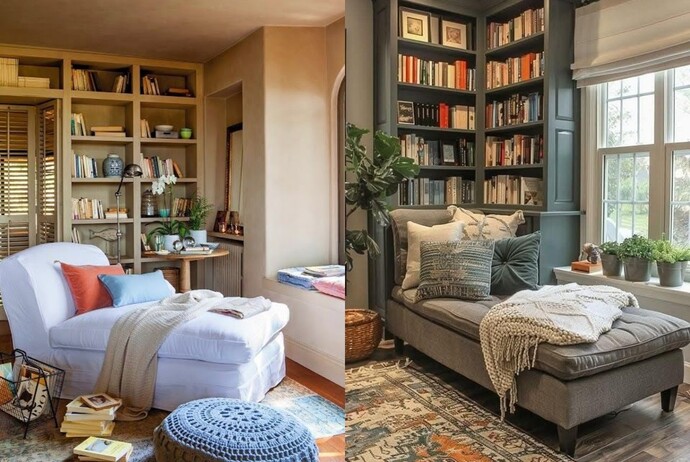 Evimde Pinterest’te gördüğüm estetik bir okuma köşesi yaratmak istiyorum ama alanım dar nasıl yapabilirim?