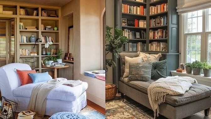 Evimde Pinterest’te gördüğüm estetik bir okuma köşesi yaratmak istiyorum ama alanım dar nasıl yapabilirim?