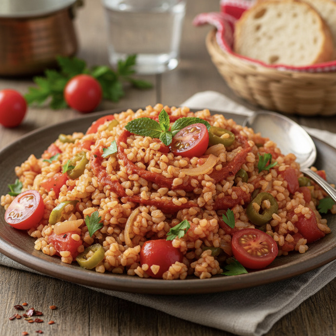 Domatesli bulgur pilavı sever misiniz?