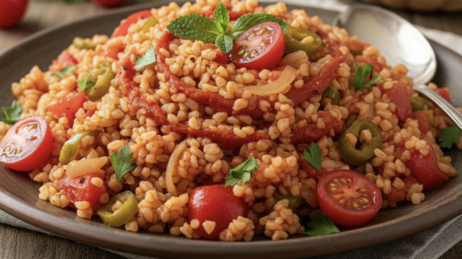 Domatesli bulgur pilavı sever misiniz?