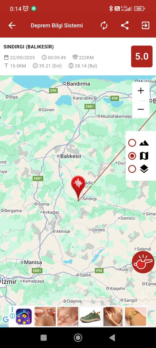Deprem olmuş yine geçmiş olsun?