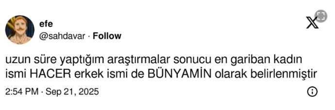 Sizce en gariban duran erkek ve kadın isimleri neler?