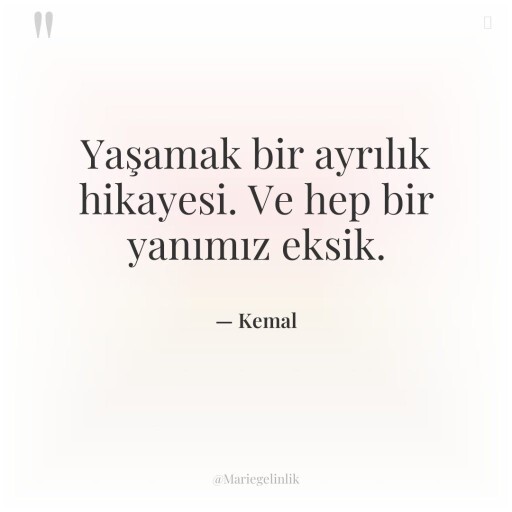Bir yanınız eksik mi?