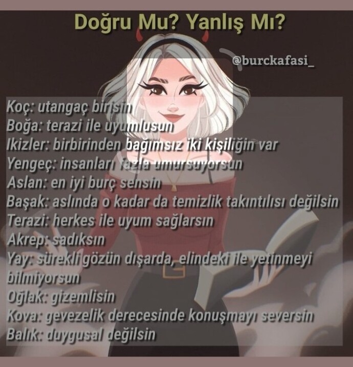 Burcunuzun özelliğini ne kadar yaşiyorsunuz?
