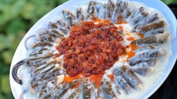 Kiraz yaprağı sarması yediniz mi hiç ⭕️?