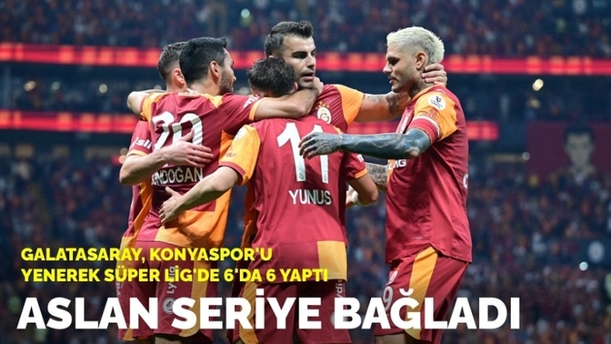 Galatasaray 3 - Konyaspor 1... Sarı kırmızılılar lig'te 6'da 6 yaptı! Maçı nasıl buldunuz?