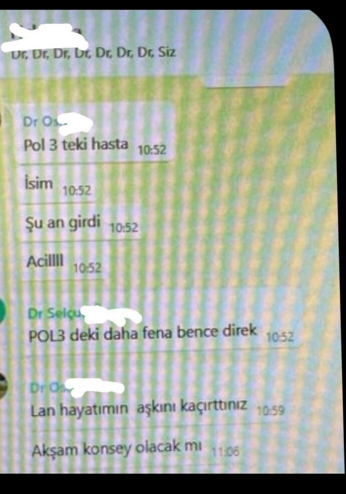 Doktorların kadın hastalar üzerinden yazışmaları ifşalandı?