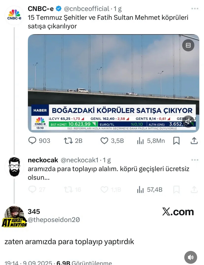 Satılık köprü var ! Almak ister miydiniz?