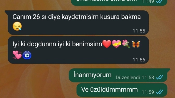Doğum gününü unutan erkekten olur mu?