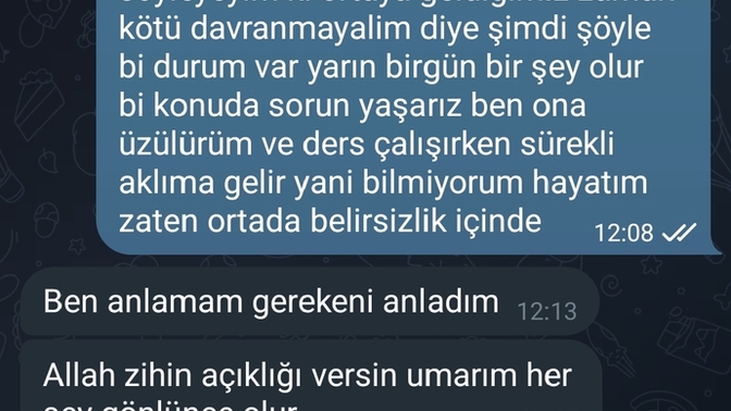 Ben kpss çalışıyorum arkadaşlar sıkı şekilde kıza bunu yazdım ne düşünüyorsunuz?
