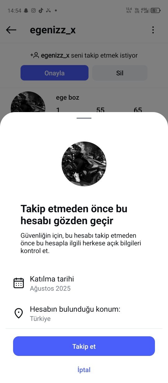 Instagram bana dolandırıcı olabilir diye uyarı veriyomuş bunu nasıl kaldirirım?