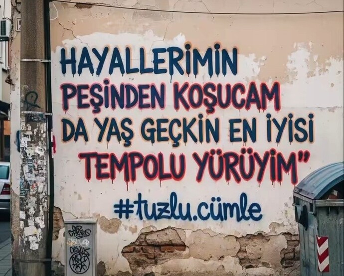 Hayallerinizin peşinden koştuğum mu?