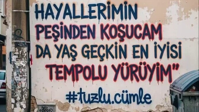 Hayallerinizin peşinden koştuğum mu?