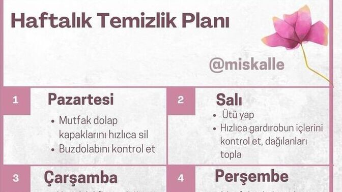 Evi temizlemeden önce not alıyor musunuz?