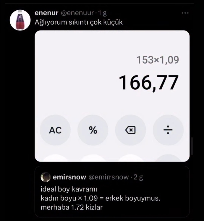 İdeal boy kavramınız kaç?