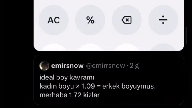 İdeal boy kavramınız kaç?