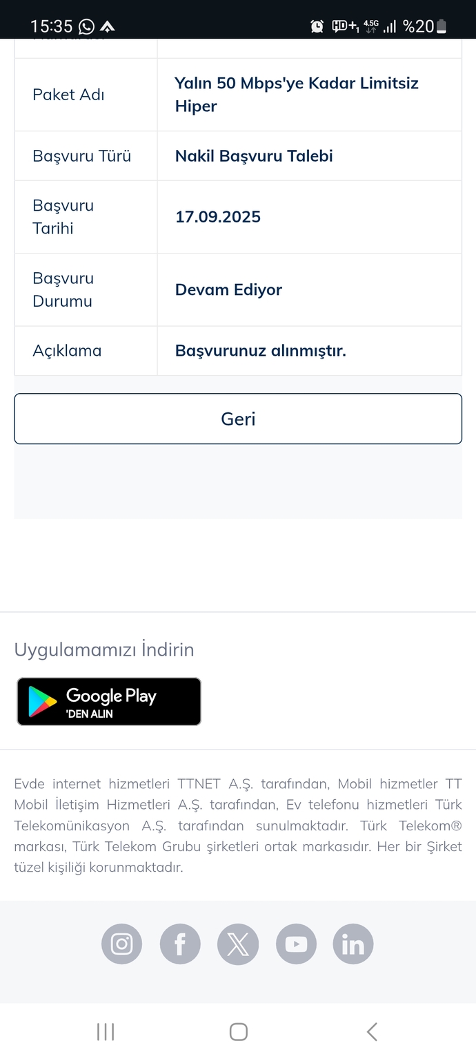 Savcılığa gidip türk telekomu şikayet etsem nakil işlemi yapılmadığı halde para veriyorum bir çözüm olur mu?