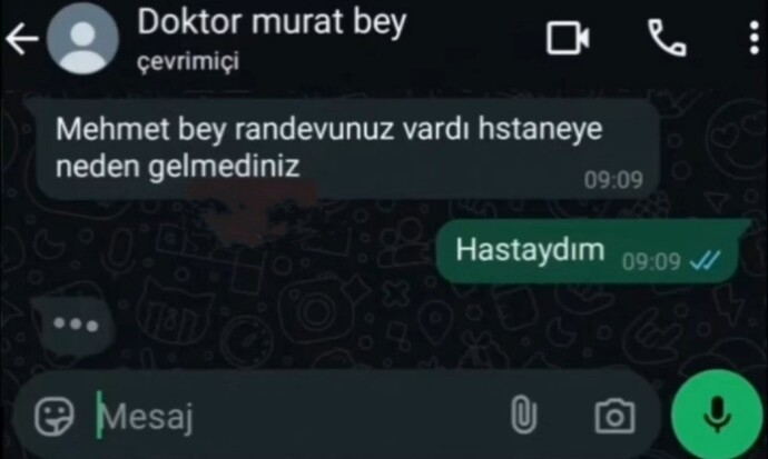 En son hastaneye gidiş sebebiniz neydi?