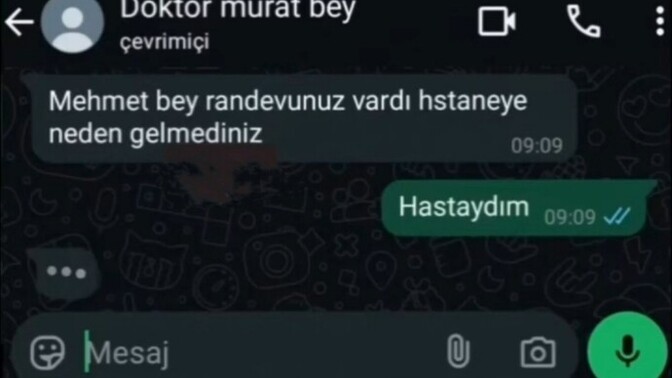 En son hastaneye gidiş sebebiniz neydi?