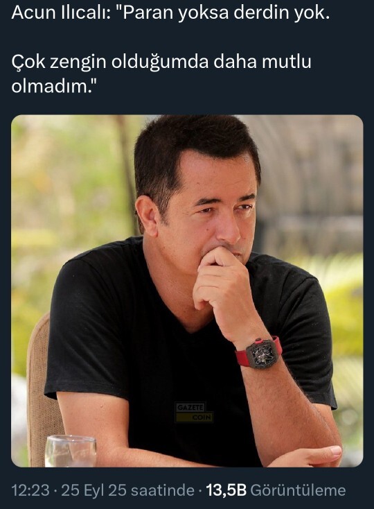 Paran mı var, derdin var. sözüne katılıyor musunuz?