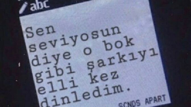 Hiç ayrılık mesajı yazdınız mı?