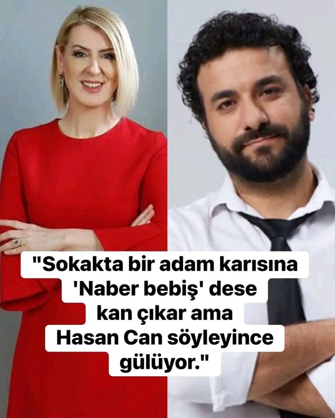 Konuşanlar adlı show proğramının sunucusu olan Hasan Can proğram da eşinize Naber bebiş diye hitap etse kıskanır mıydınız?