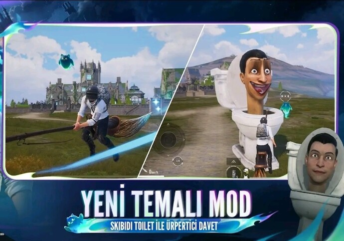 PUBG Mobile e Skibidi Toilet modu geldi yeni modu nasıl buldunuz?