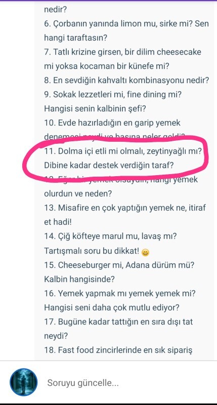Dolma içi etli mi olmalı, zeytinyağlı mı? Dibine kadar desteklediğin taraf hangisi?
