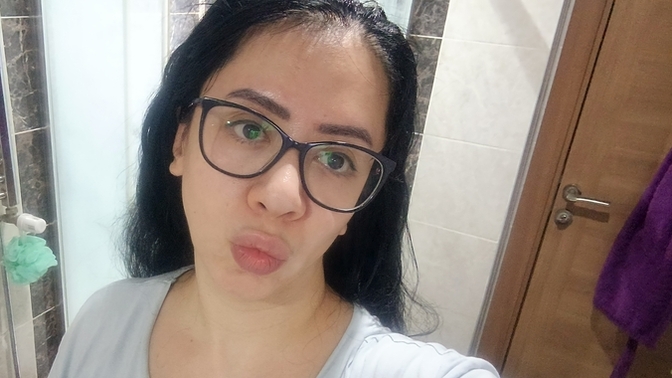Saçıma bakım yağı sürdüm nasılım açık saçı hiç sevmiyorum?