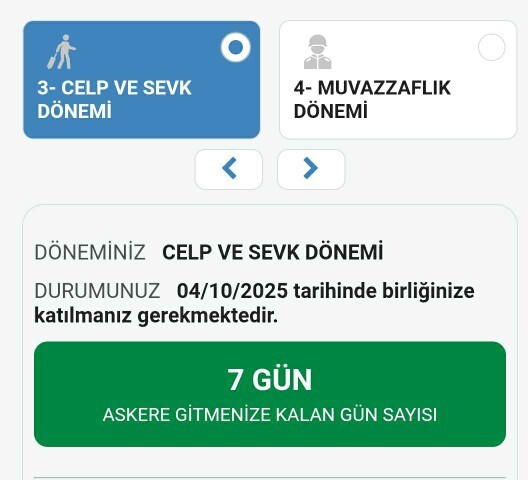 Askere gidiyorum yakında?