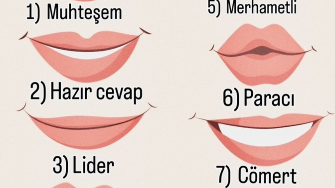 Dudak 👄 şekline göre nasıl birisin? Hangisi sensin?