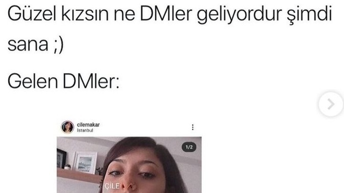 Dm kutunuza gelen en değişik mesaj neydi?