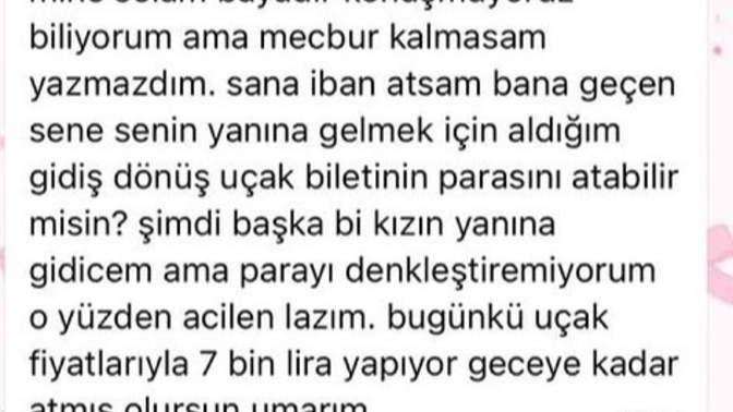 Eski sevgiliniz size harcadığı parayı geri istese verir misiniz?
