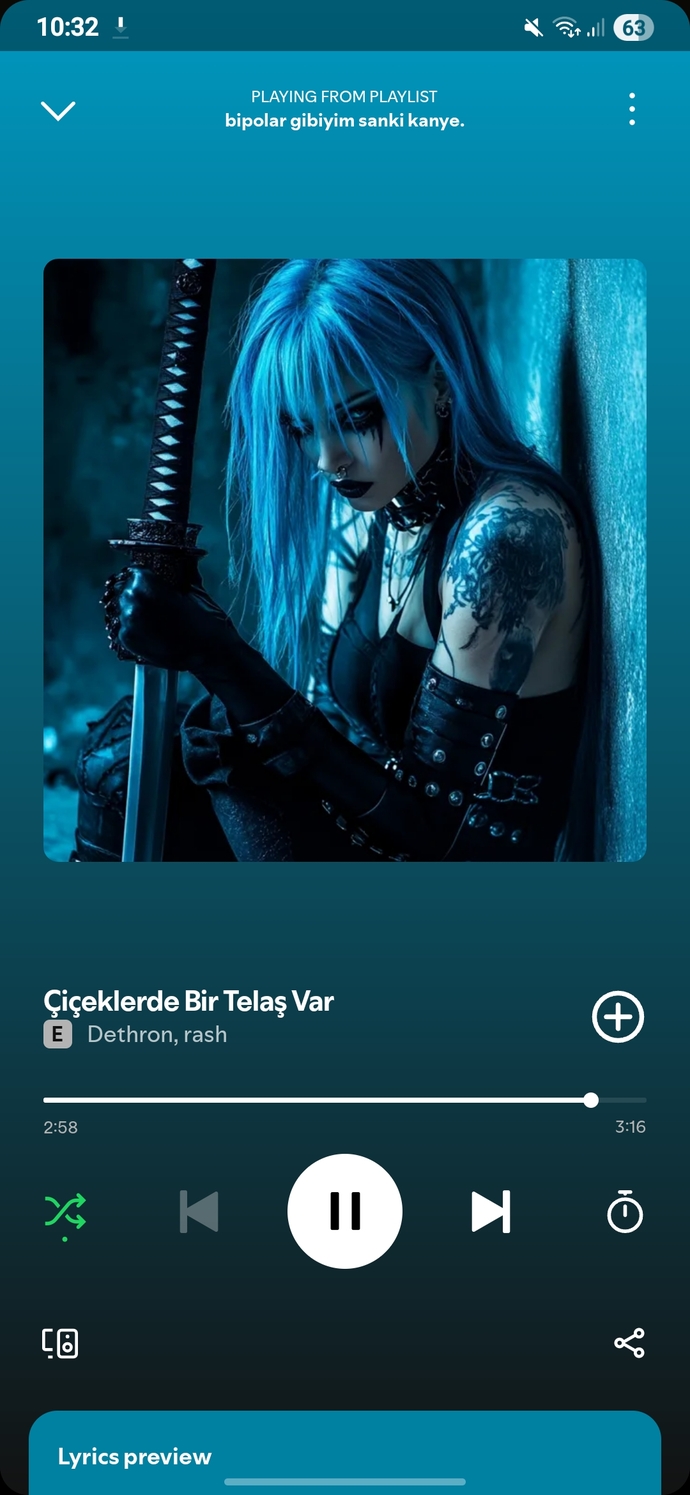En son dinleginiz müzik ne?
