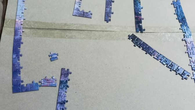 Kutusu kaybolan bir puzzle ve parçaları kaybolmuş?