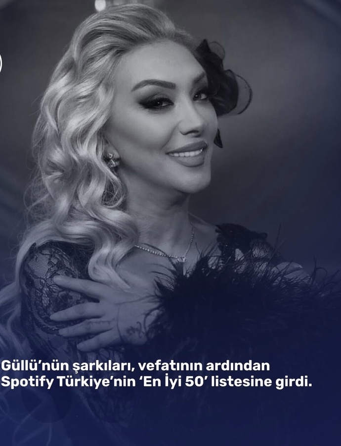 Sağlığında kıymeti bilinmeyen güllü ablanın şarkıları Spotify Türkiye’nin en iyi 50 listesine girdi?
