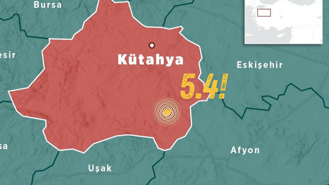 Kütahya'da 5.4 büyüklüğünde bir deprem meydana geldi! Deprem pek çok ilde hissedildi, siz hissettiniz mi?