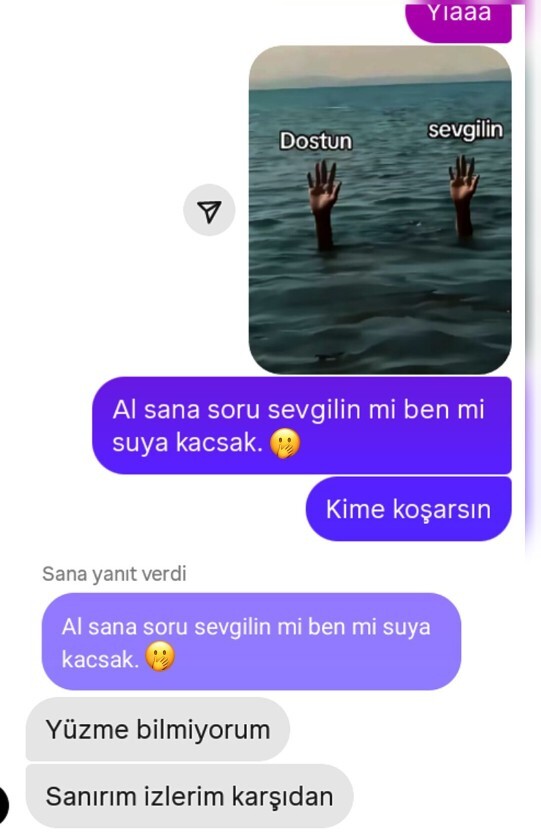 Sevgilinle en yakın dostun suda boğuluyor, ama sadece bir kişiyi kurtarabilirsin Hangisini kurtarırdın?