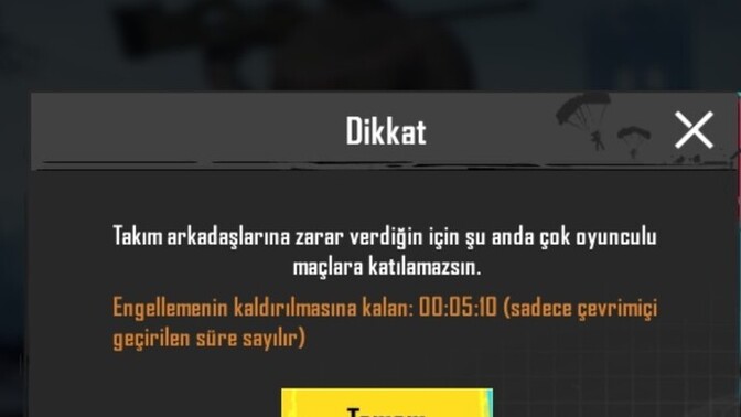 PUBG Mobile de ceza aldınız mı hiç?