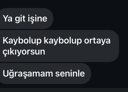 Sevdiğim adam bunu dedim?