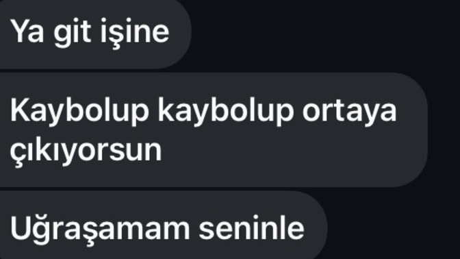 Sevdiğim adam bunu dedim?