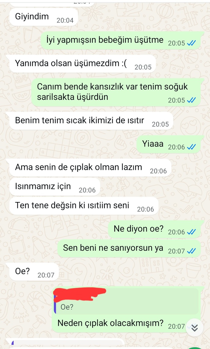 Bu adamın amacı cinsellik mi?