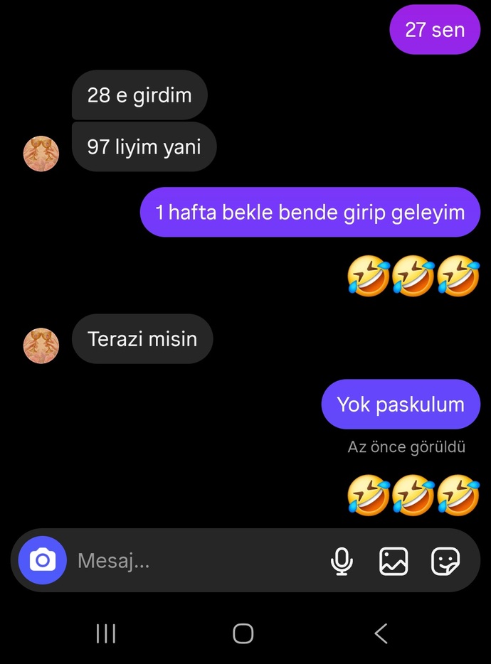 Benim espiri yetenegim Terazi degilim bu arada 🤣🤣