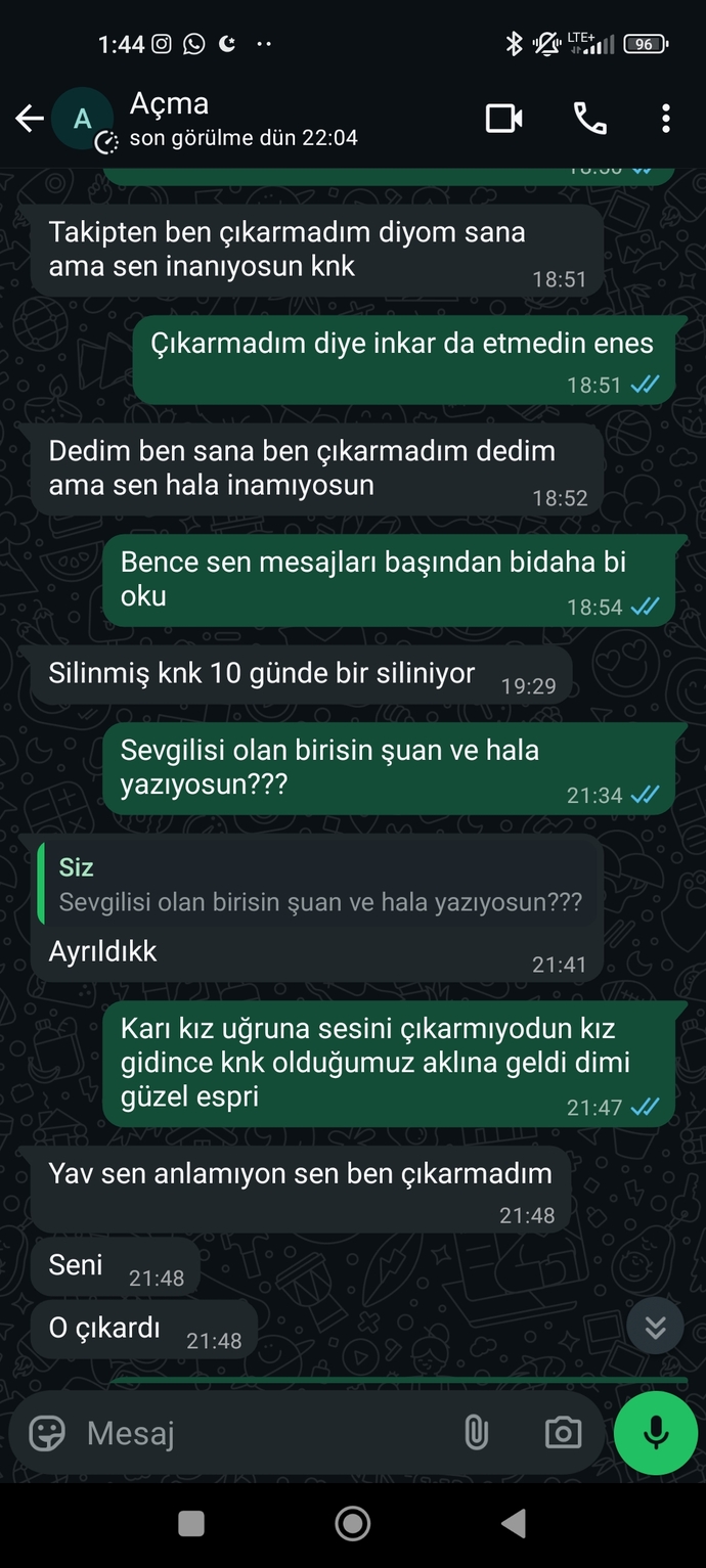 Sevgili yapınca atar yapıp ayrıldıktan hemen sonra barışmaya çalışan arkadaşa nasıl davranmak lazım?