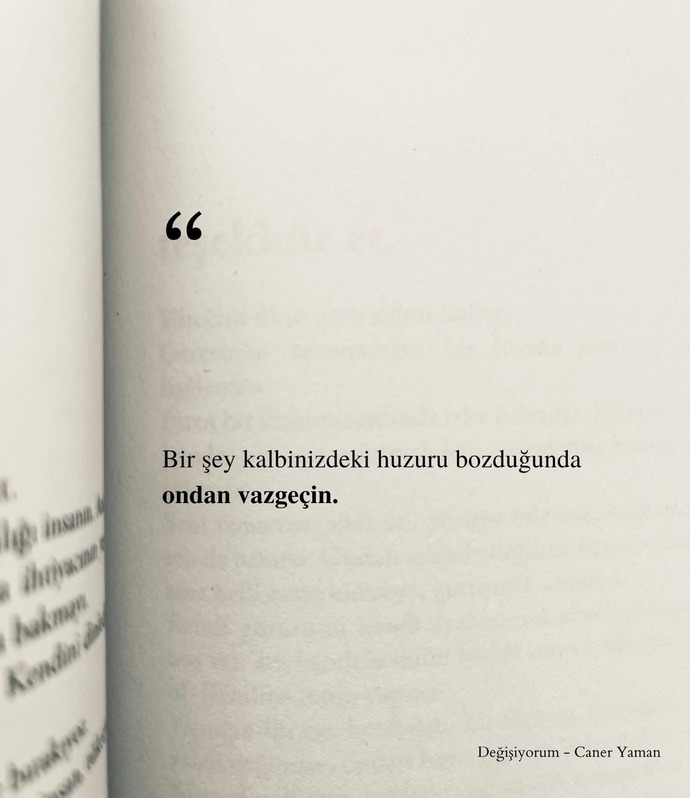 Vazgeçmeyi bilmek kendine değer vermek midir?