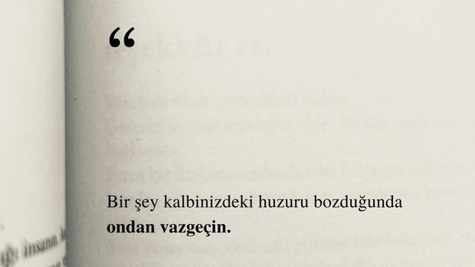 Vazgeçmeyi bilmek kendine değer vermek midir?