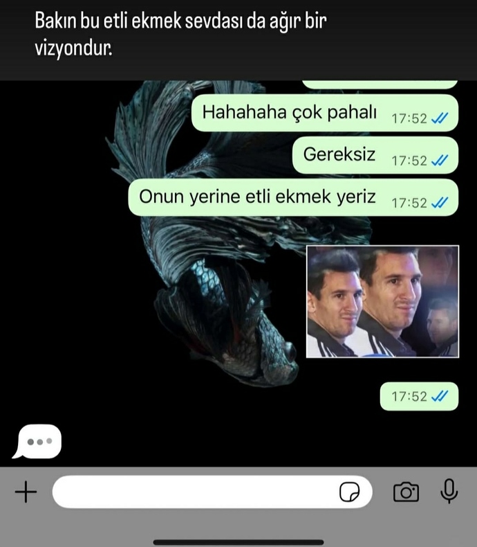 Vizyon meselesi etli ekmek sevmek🤪😂